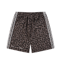 Unisex Heavyweight Leopard Drawstring Shorts