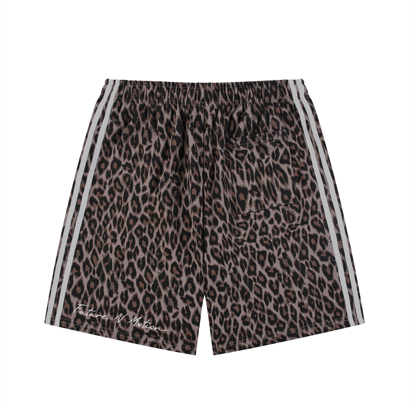 Unisex Heavyweight Leopard Drawstring Shorts