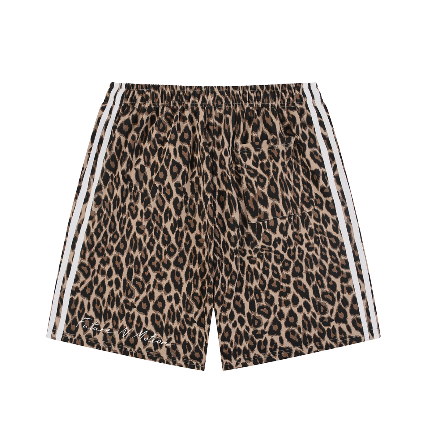 Unisex Heavyweight Leopard Drawstring Shorts