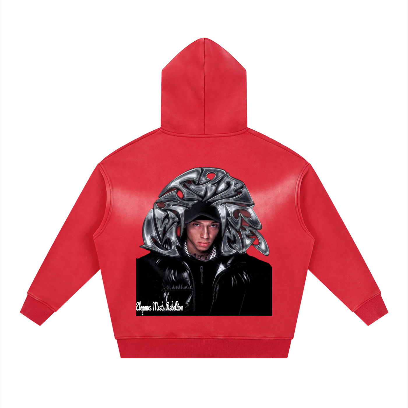 Sunfade Two-way Zipper Boxy Fleece Hoodie