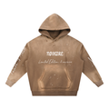 Vintage Washed Frayed Fleece Hoodie