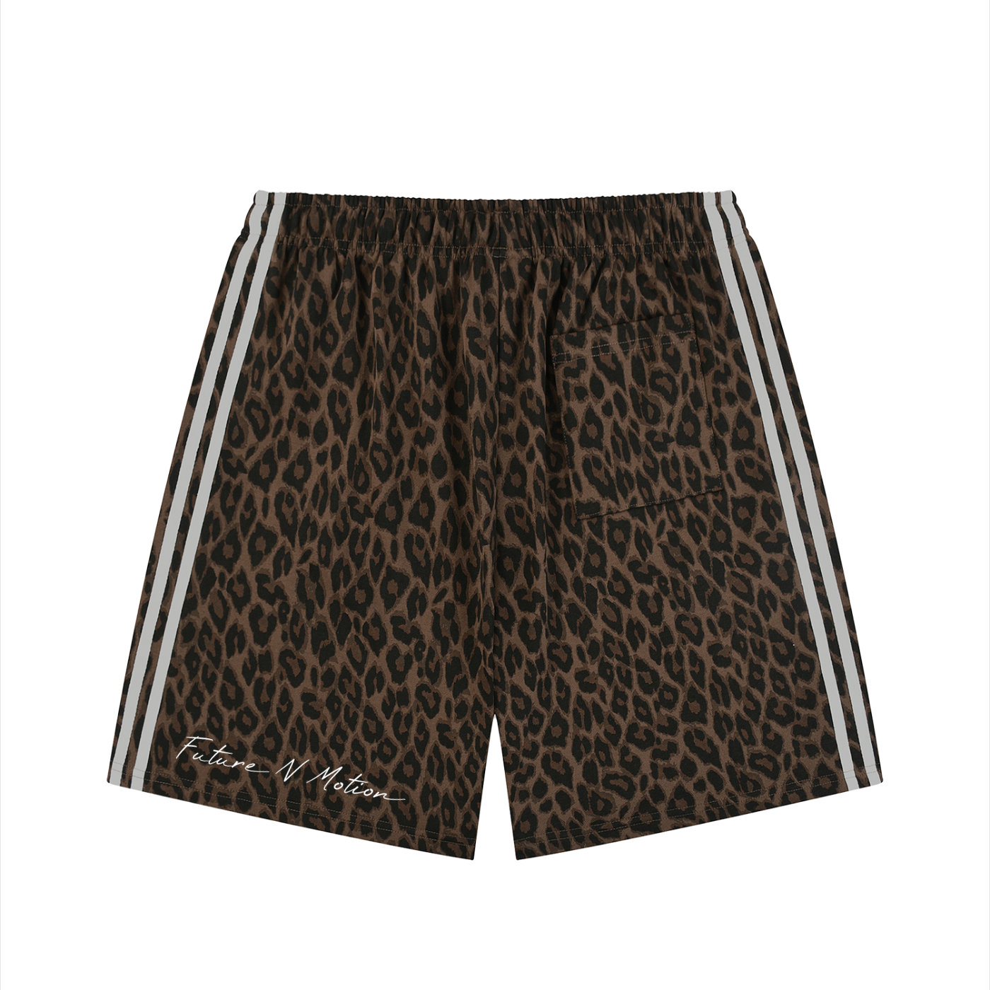 Unisex Heavyweight Leopard Drawstring Shorts